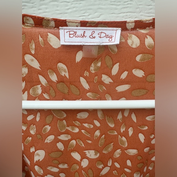 Blush & Day orange dress womwns size 2xl - Picture 3 of 6